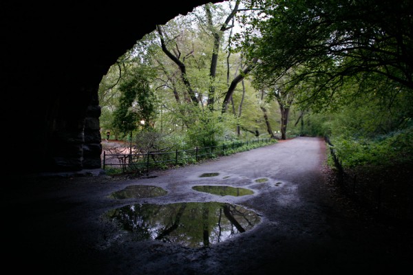 Twilight in Central Park, West 77th Street Stone Arch