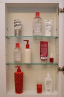 Medicine Cabinet. Installation with ceramic sculpture.
